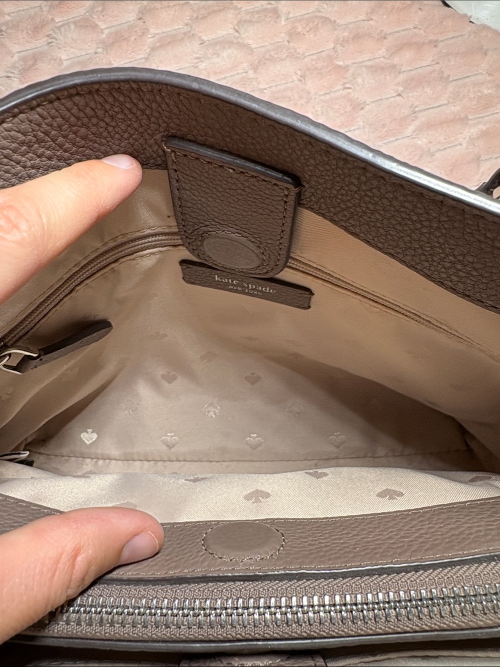 Kate Spade ♠️ Pebbled Leather Satchel - Picture 11 of 16